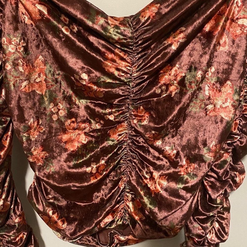 NWOT Velvet Free People Reina Off The Shoulder Top Size Large - Picture 4 of 7